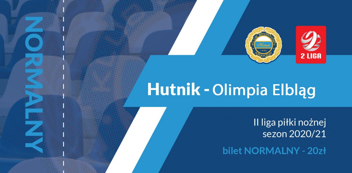 Wirtualne bilety na mecz Hutnik - Olimpia Elbląg